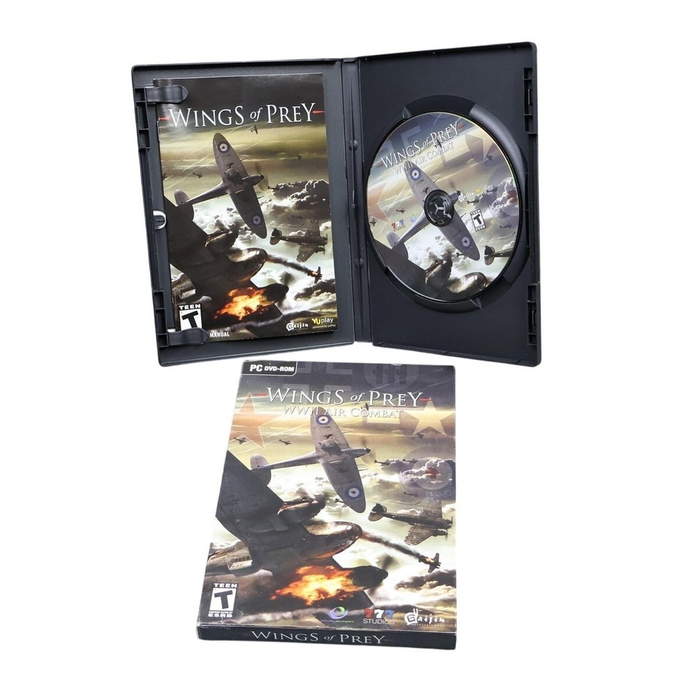 Wings Of Prey‎ WWII Air Combat PC DVD-ROM Video Game Complete Tested Disc